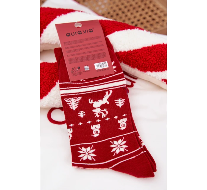 Pánské Vánoční Ponožky S Vánoční Červené model 21786683 - Aura.via