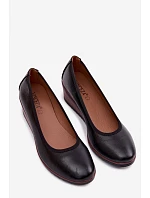 Dámské polobotky na platformě model 22100033 Černé - VINCEZA Dámské polobotky na platformě model 22100033 Černé - VINCEZA