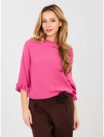 Sweter MI SW model 21937214 ciemny różowy - FPrice Sweter MI SW model 21937214 ciemny różowy - FPrice