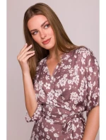 model 21154666 Zavinovací maxi šaty s potiskem model 2 - STYLOVE