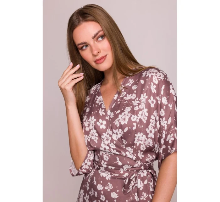 model 21154666 Zavinovací maxi šaty s potiskem model 2 - STYLOVE