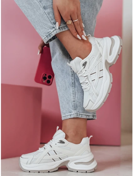 MODERMAX dámské bílé tenisky FashionStreet ZY0898 MODERMAX dámské bílé tenisky FashionStreet ZY0898