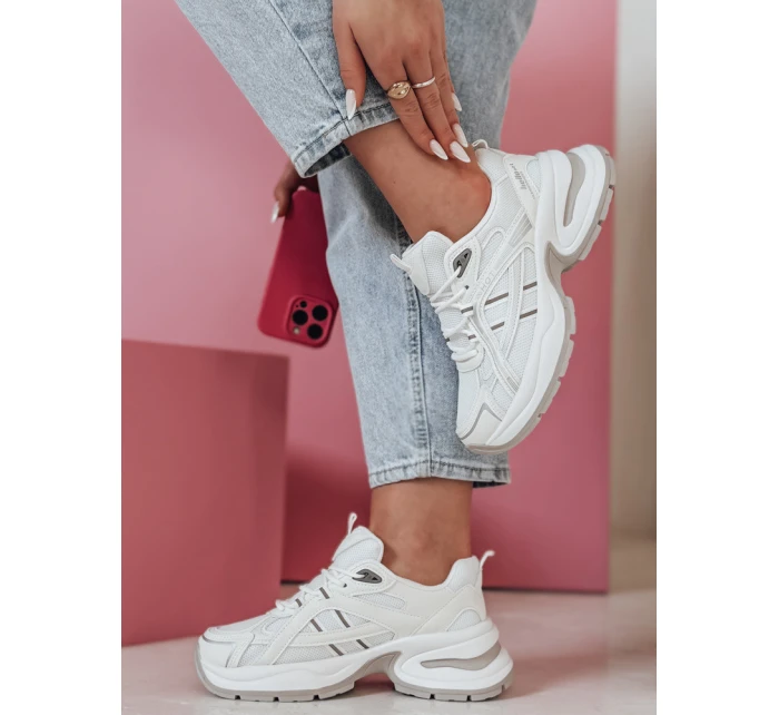 MODERMAX dámské bílé tenisky FashionStreet ZY0898 MODERMAX dámské bílé tenisky FashionStreet ZY0898