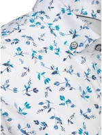 Pánská bílá košile s krátkým rukávem FashionStreet KX1039