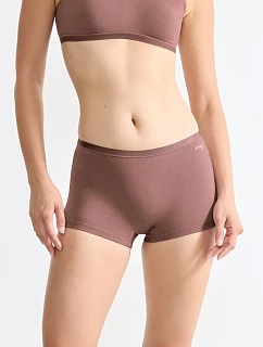 Dámské kalhotky GO Daily Cotton Short - Cacao - hnědé 1141 - SLOGGI