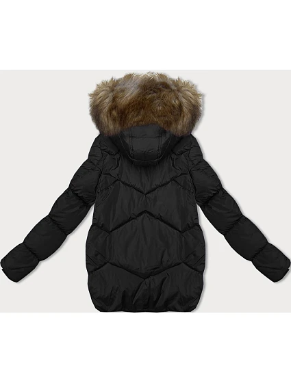 Černá bunda s kapucí pro přechodné období model 21246429 - LHD