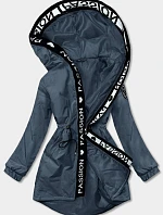 Dámská oversize parka modrá (B8080-72)