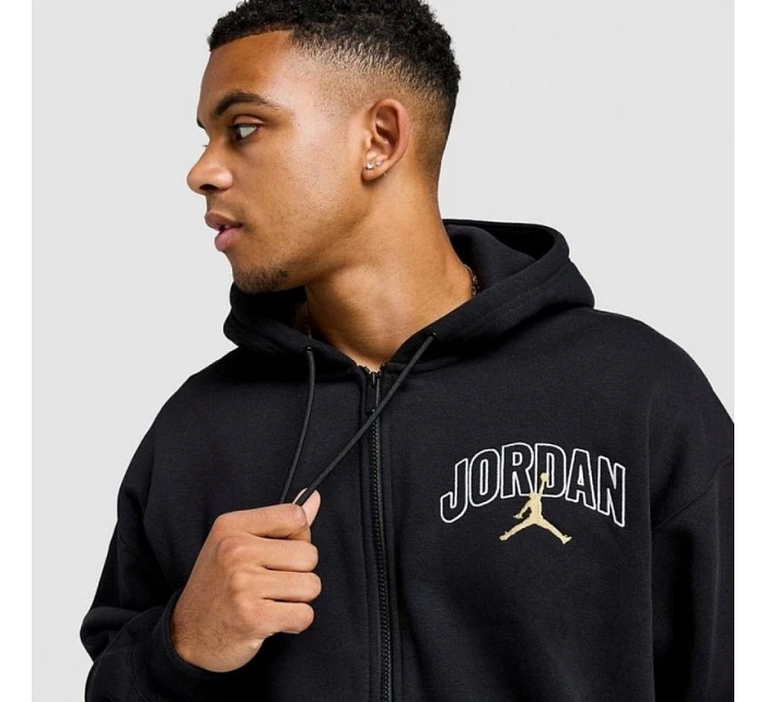 Air Jordan Brooklyn Fleece Full-Zip Hoodie Black - IB7908-011 pánské