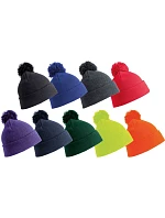 Result Headwear RC 028X Pletená čepice s bambulí 28.028X grey Result Headwear RC 028X Pletená čepice s bambulí 28.028X grey