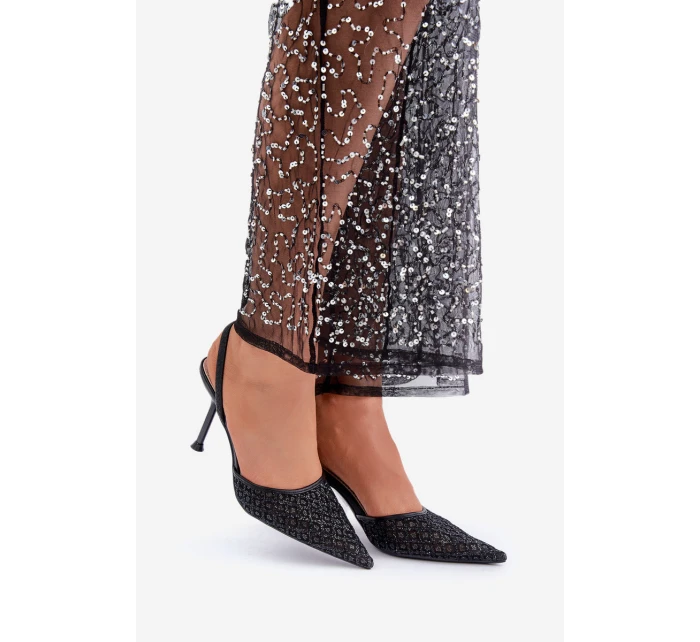 Lodičky S Ozdobené Černé model 21681088 - Boto Lodičky S Ozdobené Černé model 21681088 - Boto