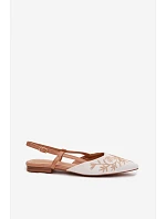 Dámské sandály s výšivkou na ploché Camel Grelia Dámské sandály s výšivkou na ploché Camel Grelia