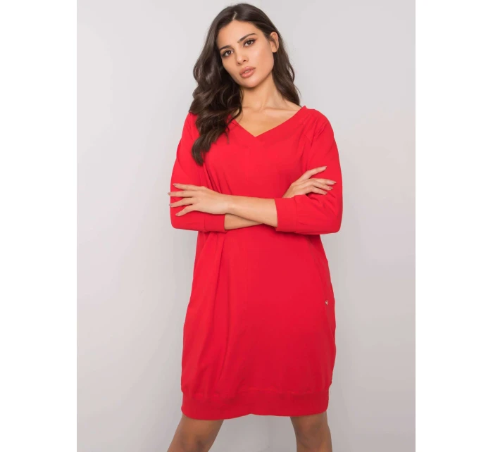 Šaty RV SK model 16226341 červená - FPrice Šaty RV SK model 16226341 červená - FPrice