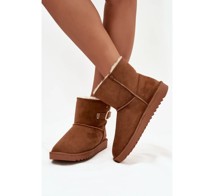 Dámské sněhule Wrangler se sponou – camel Dámské sněhule Wrangler se sponou – camel