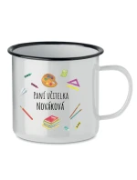 Personalizovaný retro plecháček pro paní učitelku/pana učitele (pomůcky)