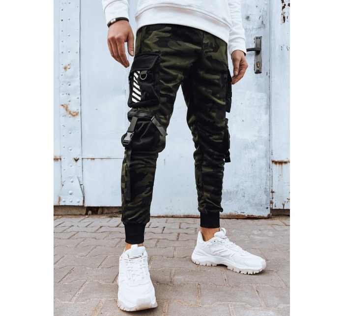 FashionStreet zelené pánské bojové kalhoty UX4207