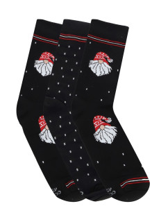 Pánské ponožky 3 pack Christmas black - CORNETTE
