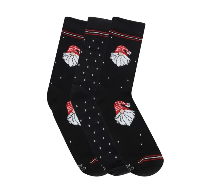 Pánské ponožky 3 pack Christmas black - CORNETTE