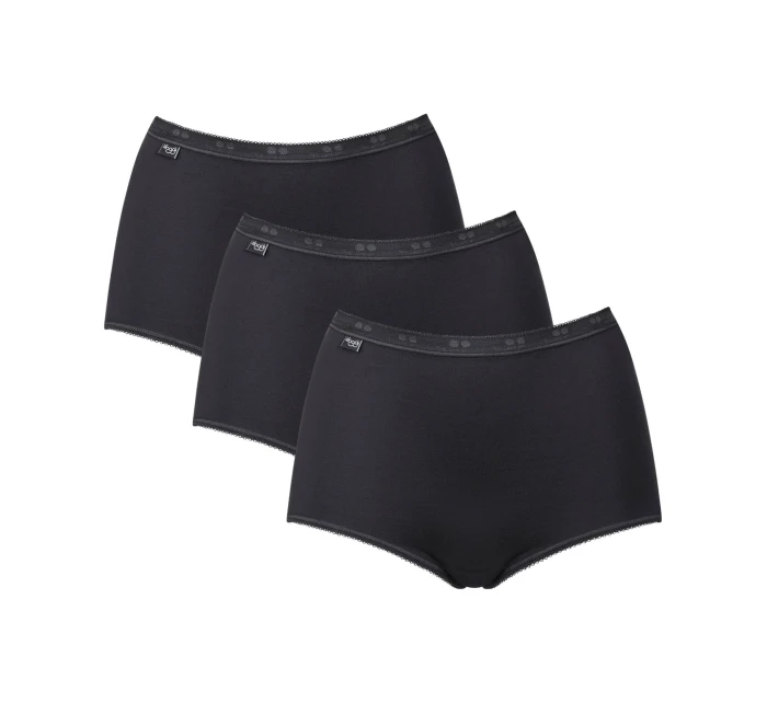 Dámské kalhotky 3 pack Basic maxi black - Sloggi Dámské kalhotky 3 pack Basic maxi black - Sloggi