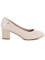 Sergio béžové dámské lodičky na jehlovém podpatku model 22097198 - LEONE Sergio béžové dámské lodičky na jehlovém podpatku model 22097198 - LEONE