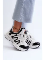 Dámské tenisky na masivní podrážce bílé model 21659047 - Boto Dámské tenisky na masivní podrážce bílé model 21659047 - Boto