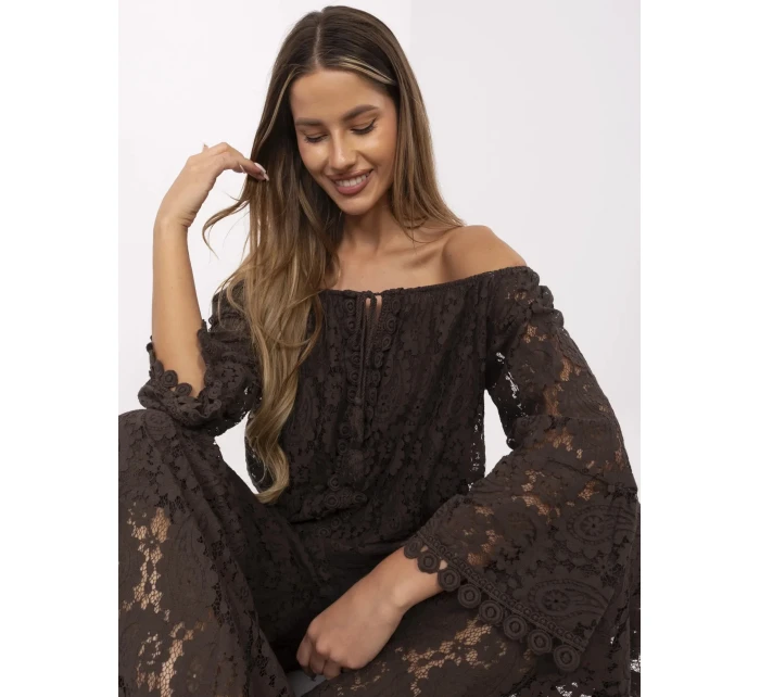 Bluzka MI BZ model 21156193 ciemny brązowy - FPrice