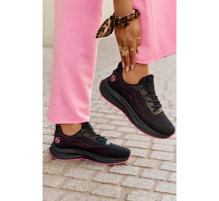 Dámské tenisky na platformě Big Star HI-POLY SYSTEM – černé Dámské tenisky na platformě Big Star HI-POLY SYSTEM – černé