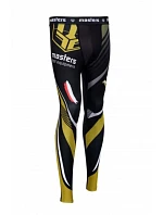 Pánské sport tréninkové legíny Dl-MMA 061256-M - Černá se žlutou mix - Masters
