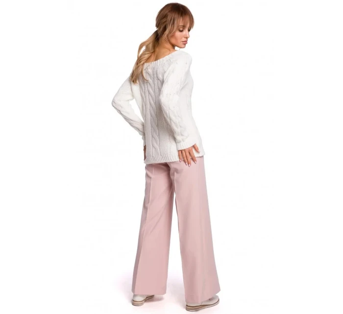 Svetr s výstřihem Bateau M511 šedý - Moe