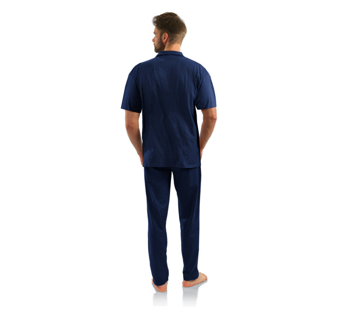 Pánské rozepínací pyžamo s krátkými rukávy