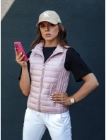Dámská prošívaná vesta se stojáčkem STYLISHZ růžová FashionStreet TY4450 Dámská prošívaná vesta se stojáčkem STYLISHZ růžová FashionStreet TY4450