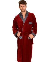 Dlouhý pánský župan De Lafense 773 Bonjour 3XL-4XL