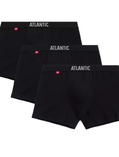 Pánské boxerky 3 pack 011 black - Atlantic