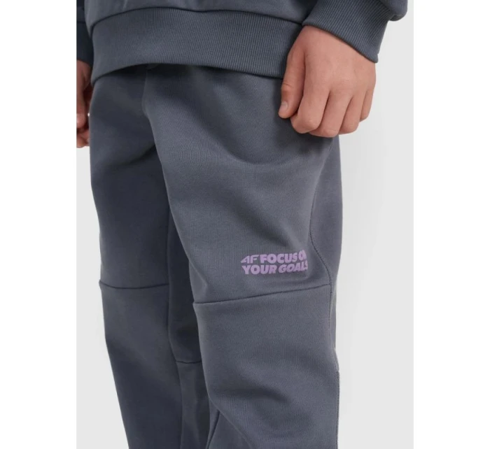 Chlapecké tepláky joggers 4F 4FJRAW25TTROM1605-22S