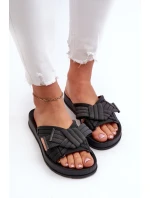 Dámské Sandály Na Ploché Podrážce  Černé model 21661826 - Zaxy