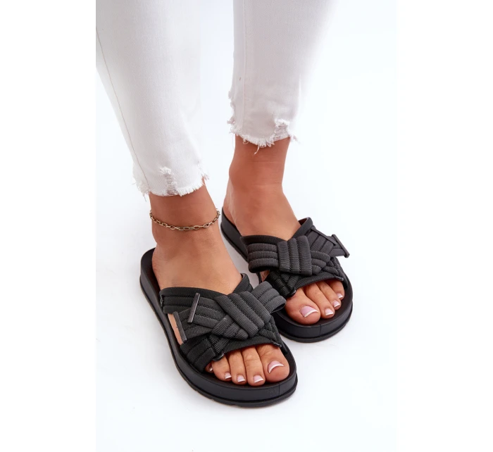 Dámské Sandály Na Ploché Podrážce  Černé model 21661826 - Zaxy