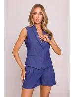 model 21136112 Džínová vesta modrá - Moe