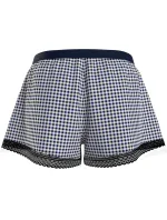 Dámské pyžamové šortky WOVEN SHORT PRINT UW0UW04944 02G tm. modro-bílé - Tommy Hilfiger Dámské pyžamové šortky WOVEN SHORT PRINT UW0UW04944 02G tm. modro-bílé - Tommy Hilfiger