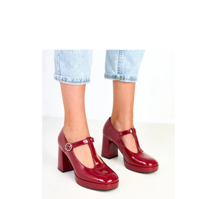 Polobotky na podpatku  model 218174 Solea