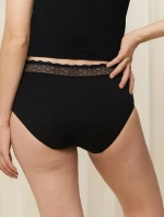 Dámské kalhotky Feel of Modal Midi 2P - BLACK - černé 0004 - TRIUMPH