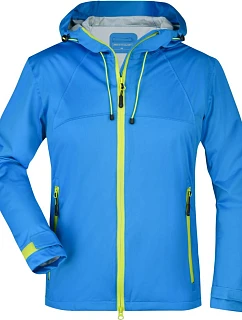Daiber JN 1097 Dámská 3-vrstvá softshellová bunda 02.1097 aqua/acid yellow