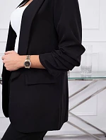 Elegantní souprava saka a kalhot černé barvy