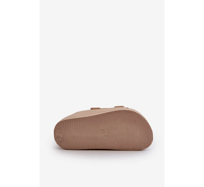 Dětské lehké žabky s přezkami BIG STAR NN374544 béžové Dětské lehké žabky s přezkami BIG STAR NN374544 béžové