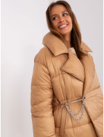Camel zimní prošívaná bunda s kapsami