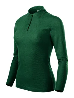 Pique Polo LS polokošile dámská dark green