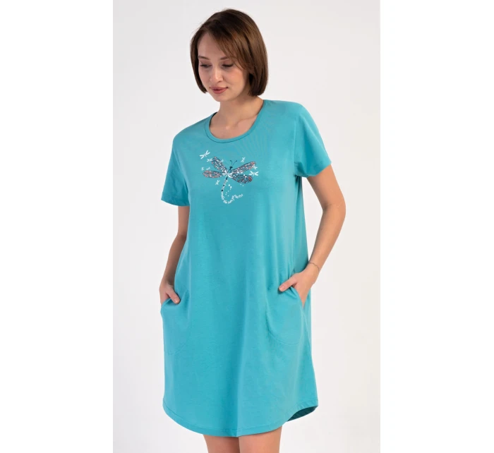 Dámské domácí šaty s krátkým rukávem model 21202723 - Vienetta