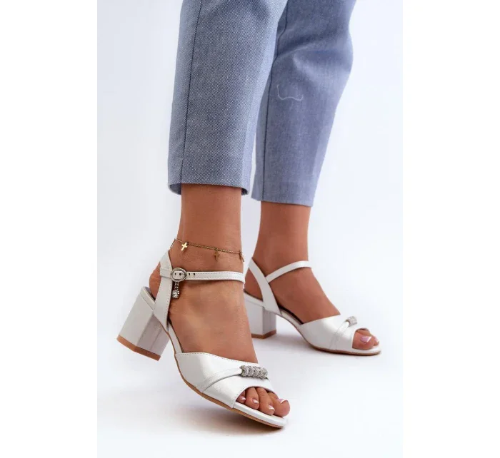Sandály na podpatku model 196330 Step in style Sandály na podpatku model 196330 Step in style