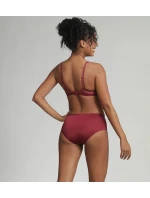 Dámské krajkové kalhotky PLAYTEX FLOWER ELEGANCE RCS MIDI BRIEF - PLAYTEX - tmavě červená