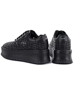 Dámské tenisky na platformě polobotky černé model 22081662 - Hikvision