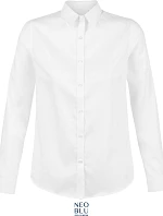 NEOBLU Blaise Women Mikro keprová halenka s dlouhým rukávem 24.3183 optic white
