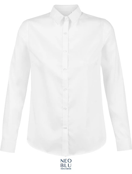 NEOBLU Blaise Women Mikro keprová halenka s dlouhým rukávem 24.3183 optic white NEOBLU Blaise Women Mikro keprová halenka s dlouhým rukávem 24.3183 optic white